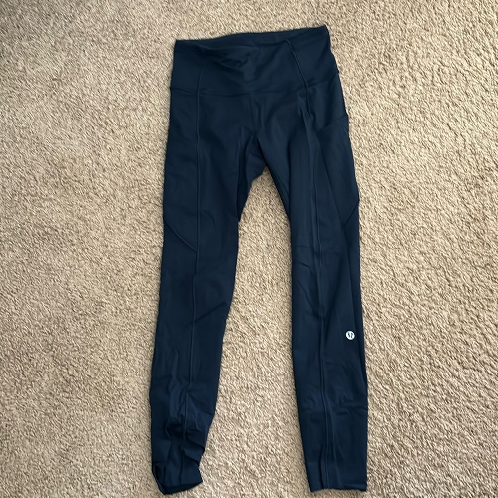 Lululemon fast and free leggings with pockets sz 4
